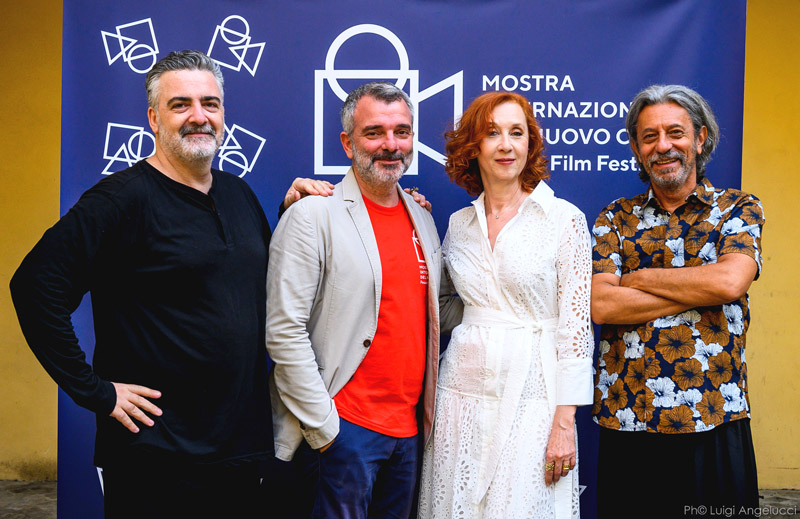 Massimiliano Palmese, Pedro Armocida, Carmen Giardina e Pivio al Pesaro Film Festival 59 - ph Luigi Angelucci